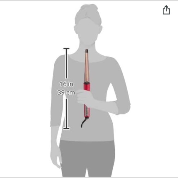 Conair Infiniti Pro Tourmaline Ceramic Curling Wand; 1-Inch to 1/2-Inch. - Picture 4 of 7